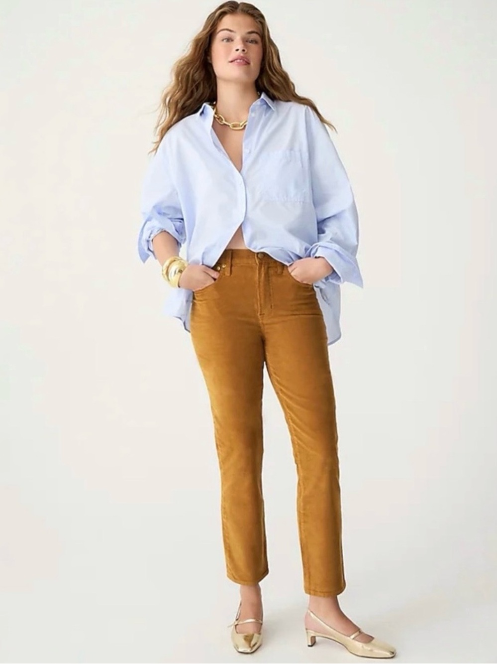 J.Crew Vintage Slim Straight Corduroy Pants | Camel
